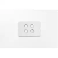 iSwitch - Edge Series - 4 Gang Switch 10A Horizontal