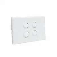 iSwitch - Trim Series - 4 Gang Switch 10A Horizontal