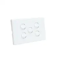 iSwitch - Trim Series - 5 Gang Switch 10A Horizontal