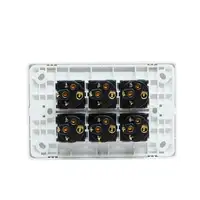 iSwitch - Trim Series - 6 Gang Switch 10A Horizontal