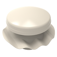 Omega Corrugated vent 6 inch  shale grey - ROUND FLASHING CORRUGATED BAL RATED EXHAUST VENT