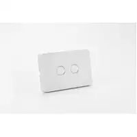 iSwitch - Edge Series - 2 Gang Switch 10A Horizontal