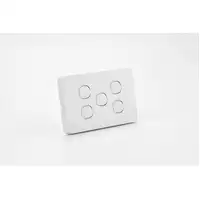 iSwitch - Edge Series - 5 Gang Switch 10A Horizontal