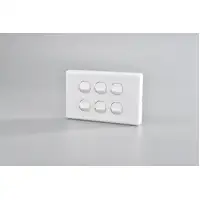 iSwitch - Prime Series - 6 Gang Switch 10A Horizontal