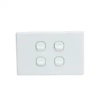 iSwitch - Trim Series - 4 Gang Switch 10A Horizontal