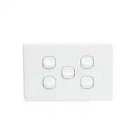iSwitch - Trim Series - 5 Gang Switch 10A Horizontal
