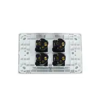 iSwitch - Trim Series - 4 Gang Switch 10A Horizontal