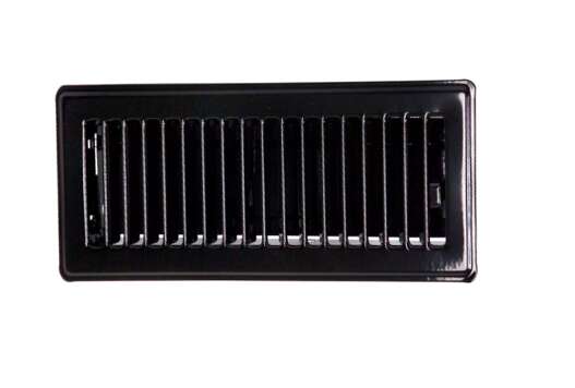 300.100 Floor Register Metal Black