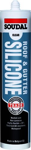 Soudal - Grey Roof and Gutter Silicone 300ml