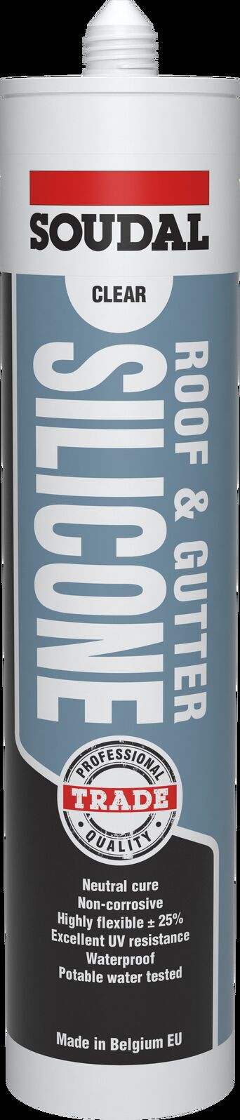 Soudal - Translucent Roof and Gutter Silicone 300ml