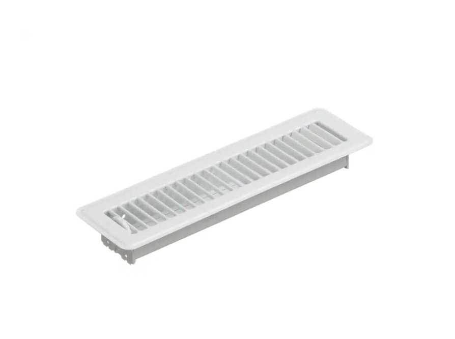 350.55 Floor Register Metal Kick Rail White