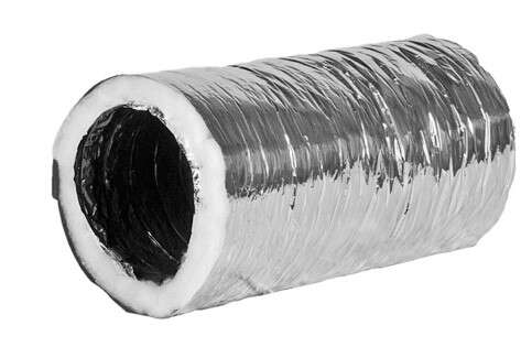 300mm Acoustic Silverflex Duct R0.6 6m