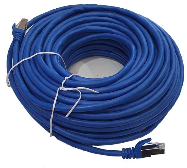 25Mt Cat 5E Screen Control Cable Blue Shield