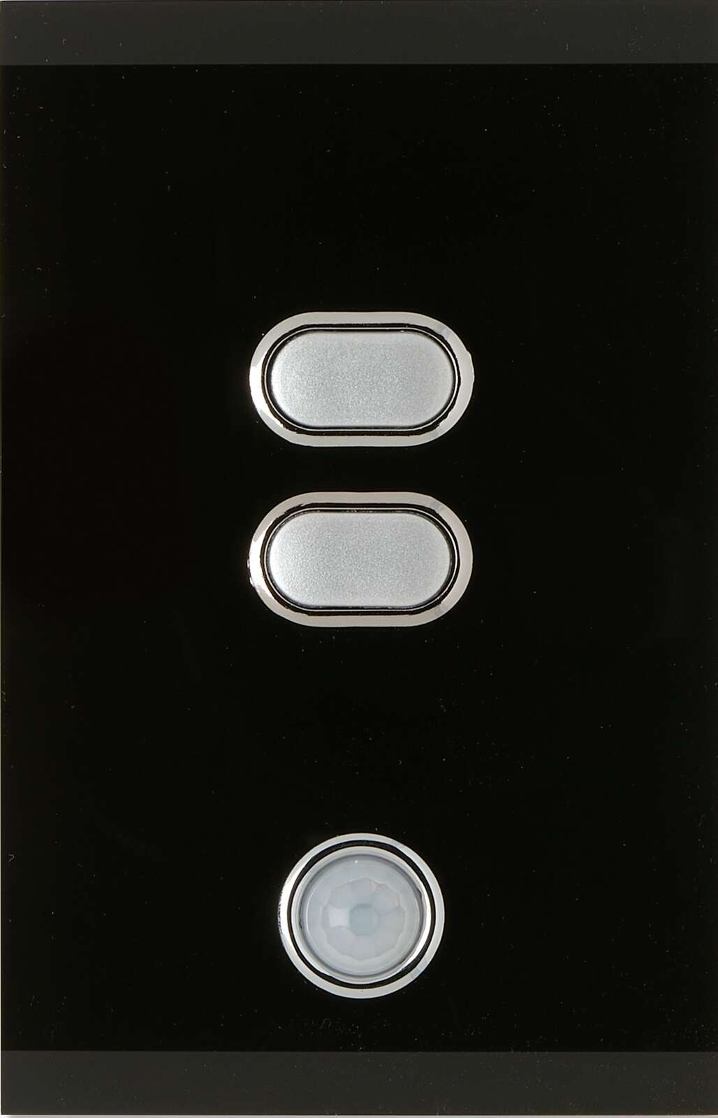 iLight Wireless Light Switch 2 Button Black