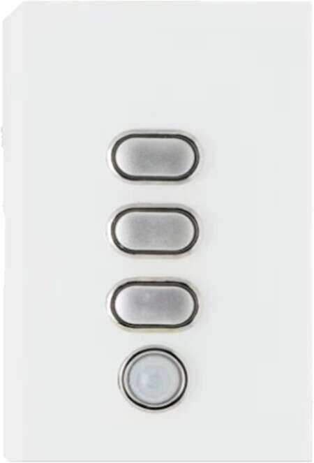 iLight Wireless Light Switch 3 Button White