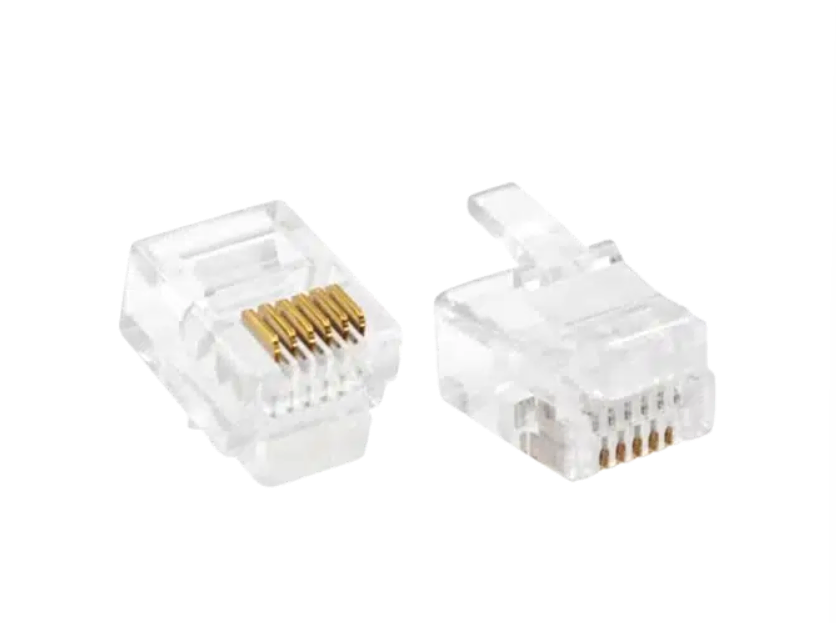 6P6C RJ12 Data Plugs - Pack of 25