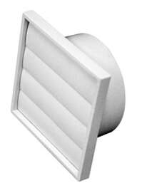 ExhGravityVent Suit 100mm Duct Louvre Face155mm SQ