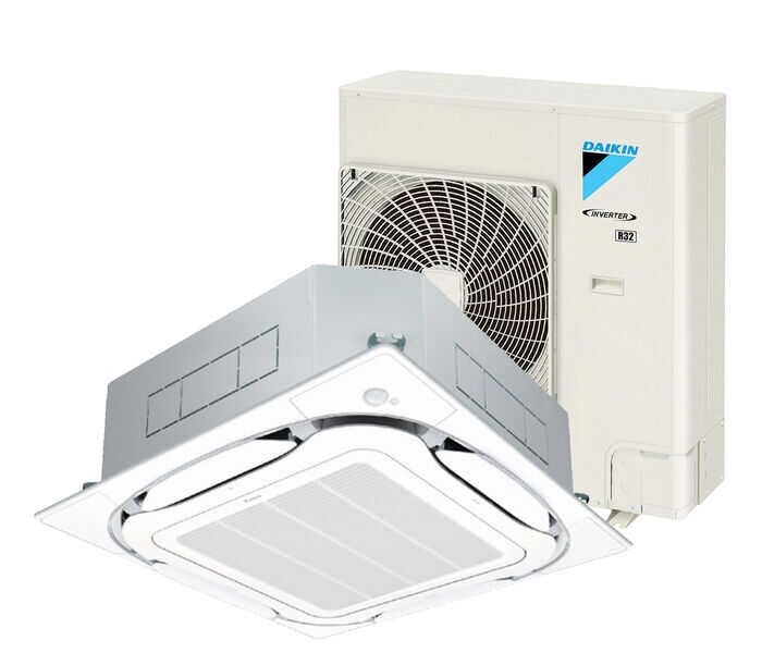 DAIKIN - 10.0kw Inverter Cassette (R32) Series - SkyAir Systems - Cassette - Single Phase - System FCA100C-CC2V - KIT