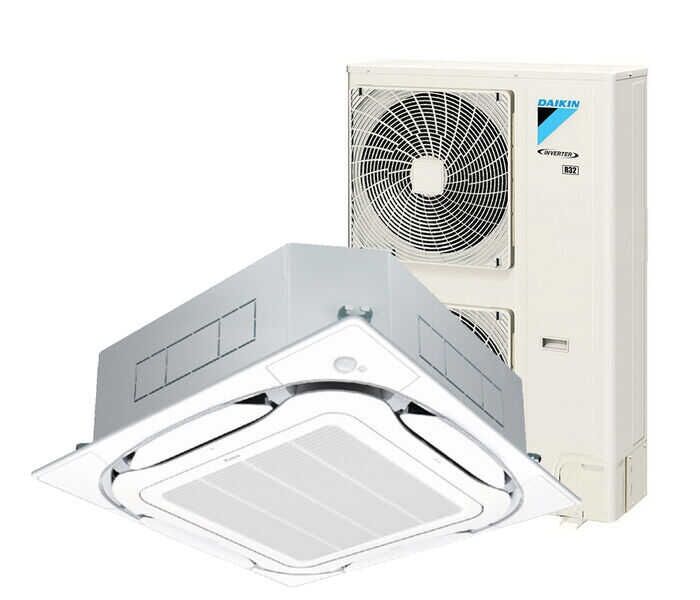 DAIKIN - 14.0kw Inverter Cassette (R32) Series - SkyAir Systems - Cassette - Single Phase - System FCA140C-CF2V - KIT