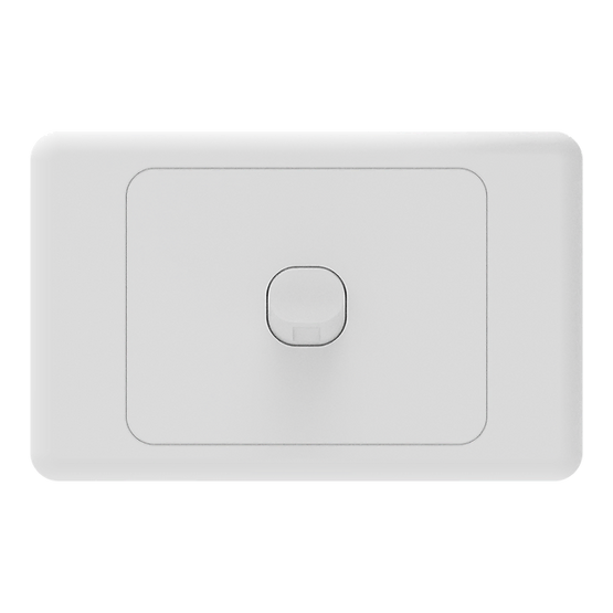 iSwitch - Base Series - 1 Gang Switch 10A Horizontal