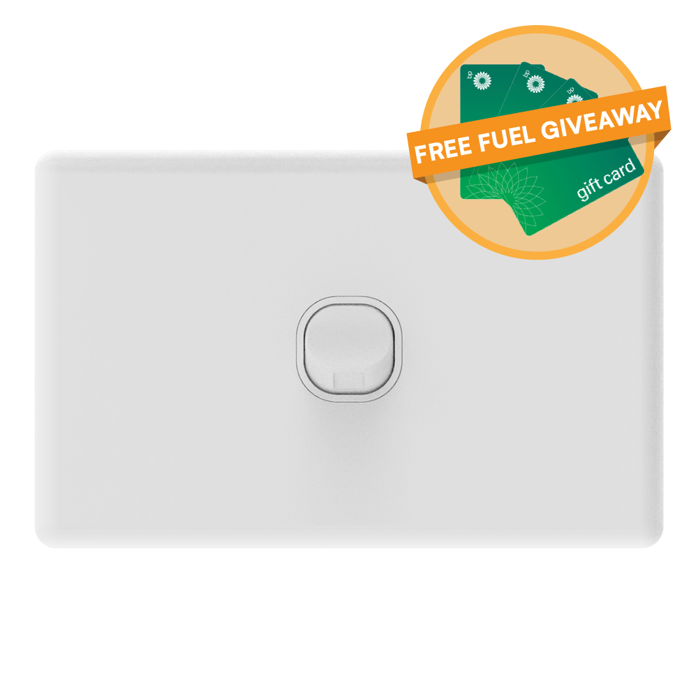 iSwitch - Prime Series - 1 Gang Switch 10A Horizontal