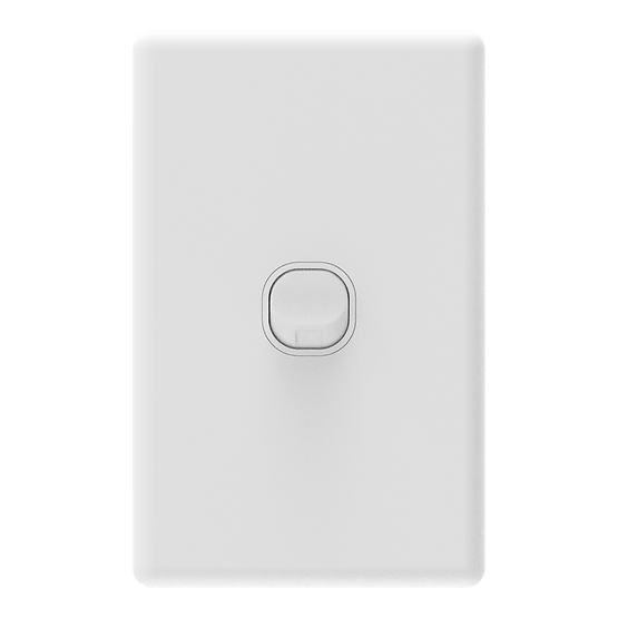 iSwitch - Prime Series - 1 Gang Switch 10A Vertical