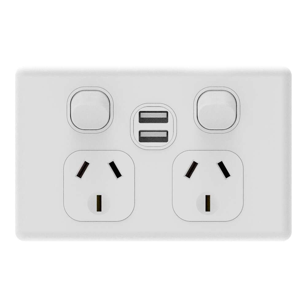 iTemp iSwitch Prime Double Power Point USB A+A 5 V / 2.1 A - ISP2PPUSBCC