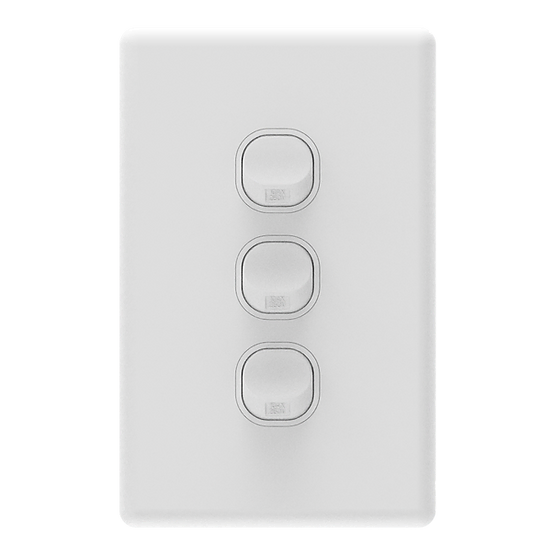 iSwitch - Prime Series - 3 Gang Switch 10A Vertical