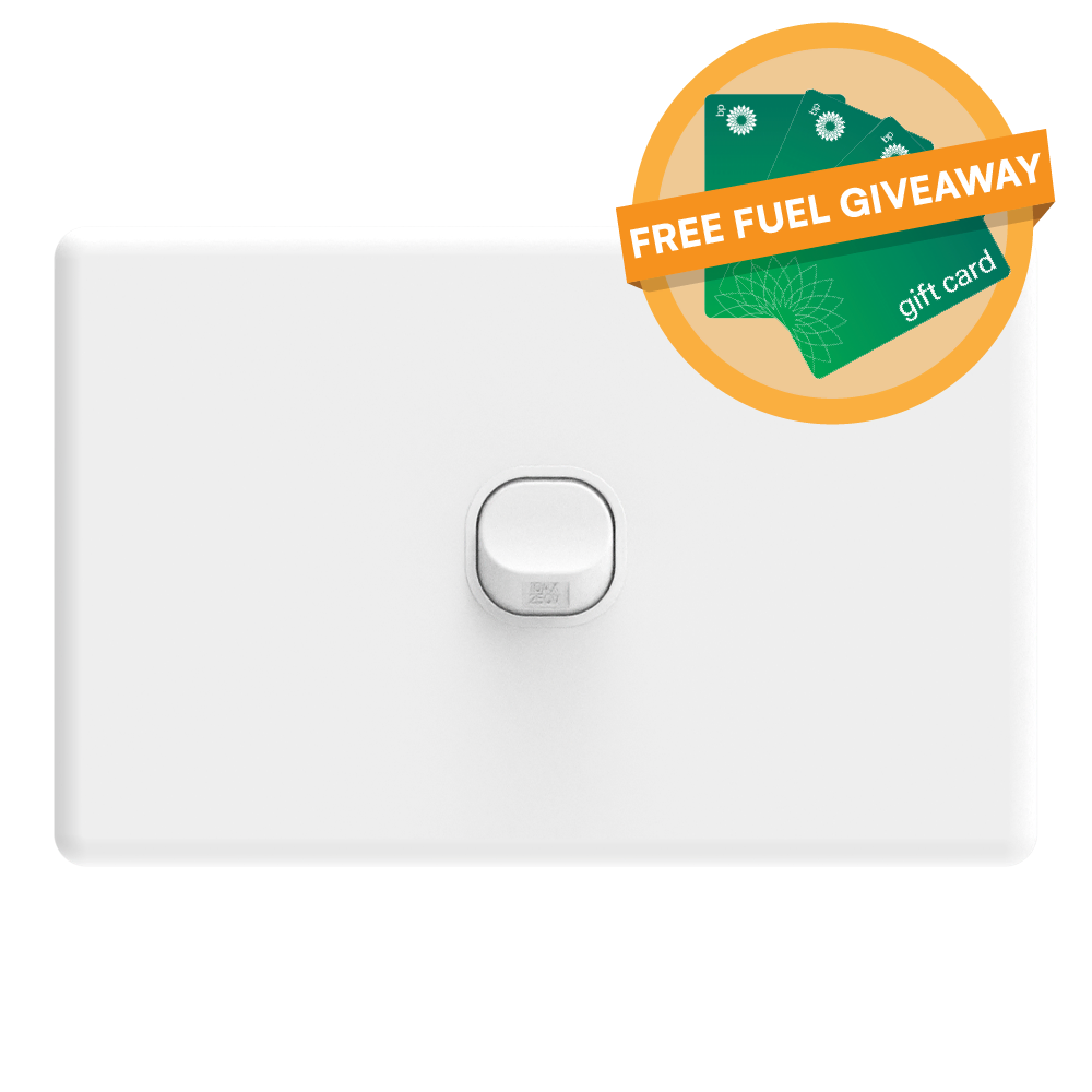 iSwitch - Trim Series - 1 Gang Switch 10A Horizontal