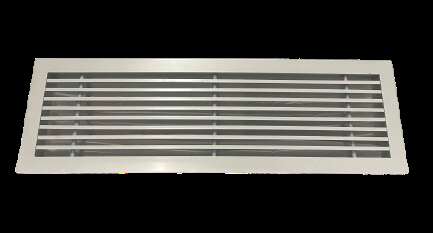 Linear Bar Grille 0 Deg Fixed Core White