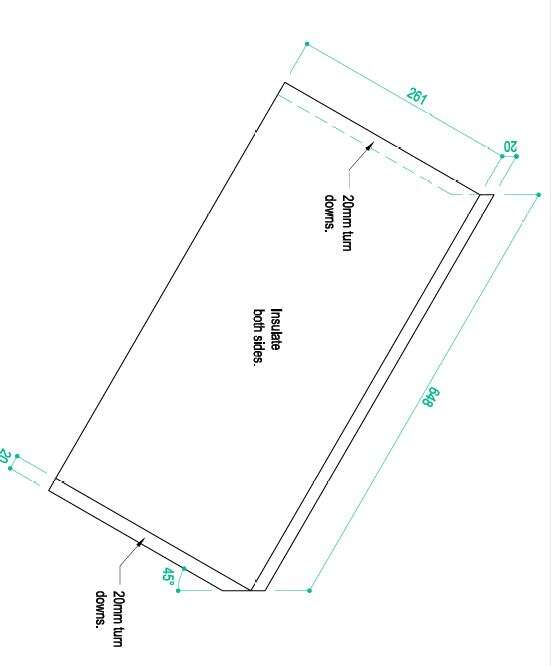 648.261 Air Deflector with 20mm turn down