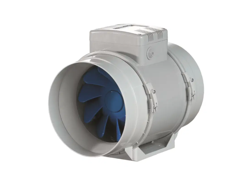 250mm Mixed Flow Fan 2 Speed Plug&Lead 300-380 L/s - 240v Plug Fitted