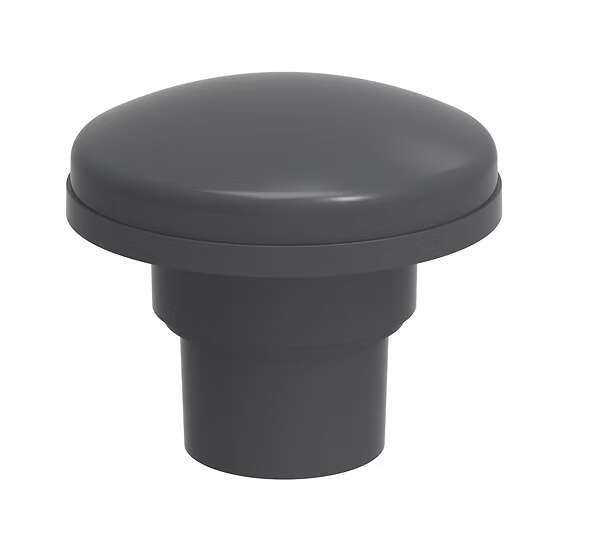 Omega 6-inch Standard Roof Exhaust Vent - BAL Version - Basalt