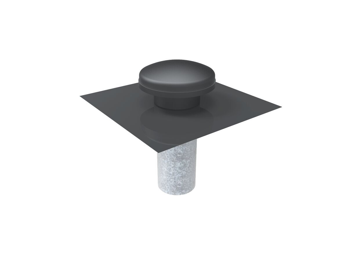 OmegaBALvent 6 inch Black - STANDARD EXHAUST VENT BAL