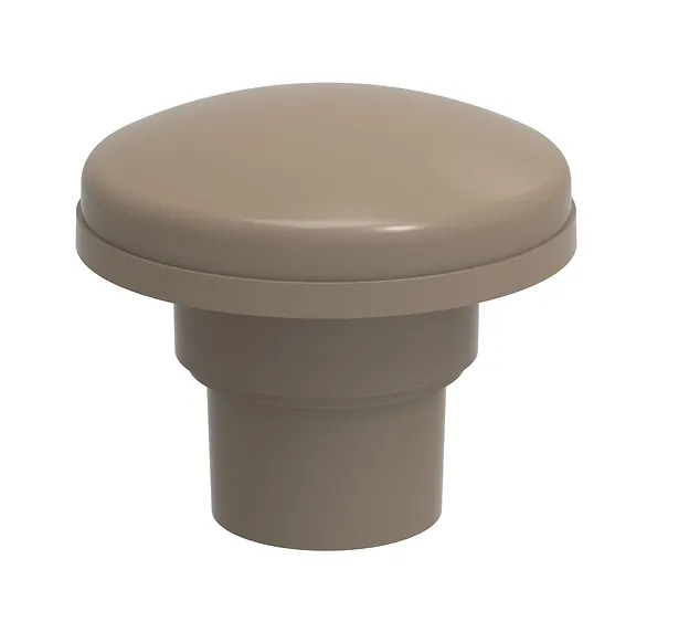 Omega corrugated vent 6 inch  Beige
