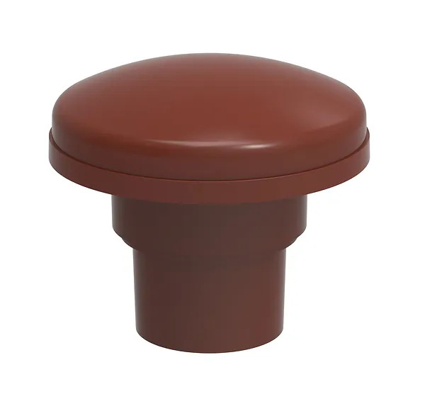 Omega corrugated vent 6 inch  Terracotta