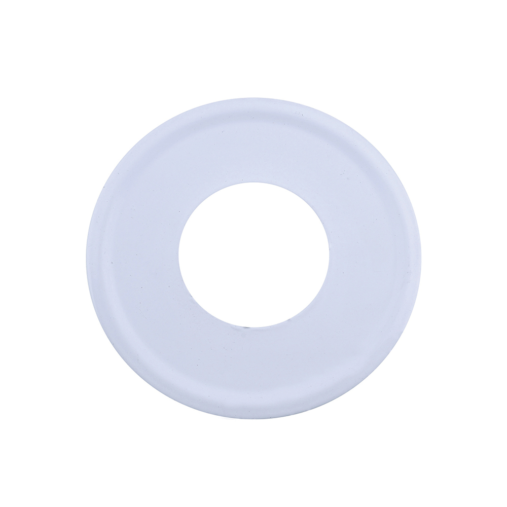 Cover Plate Flat PVC White Stainless Steel