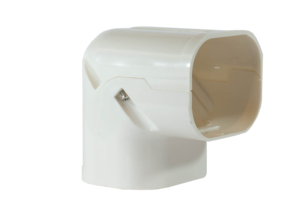 iTemp - iDuct - 90 Degree bend PVC duct fitting 80mm