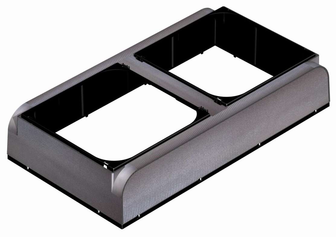 FASTCLIP R/A BOX 900 x 500 DOUBLE SPIGOT INS