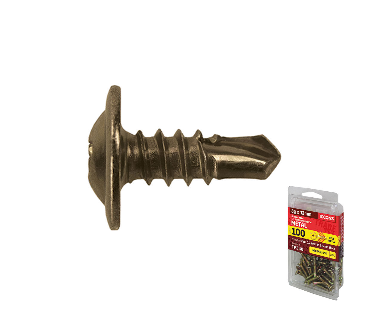Iccons - Sd Button Zy 8-18 X 25 Trade - Pack of 100